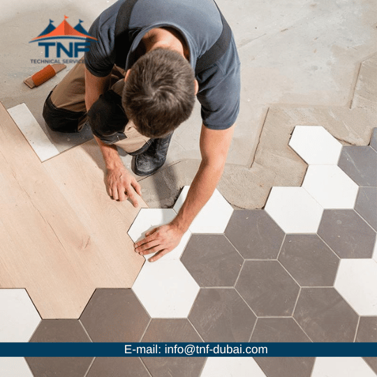 Tile Fixing Flooring Company Contractors in Dubai UAE
